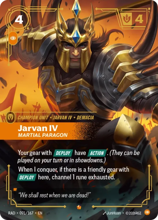 Jarvan IV#Martial Paragon
